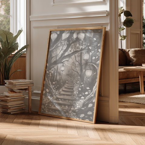 Path of Light in the Forest | Dot Painting Kit