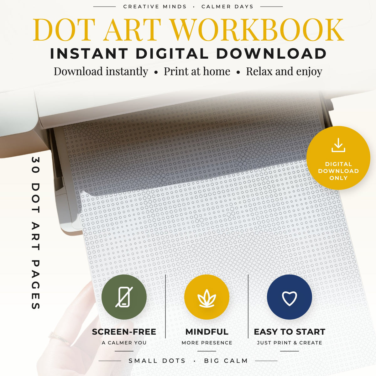 Printable World Monuments dot painting book cover for US Letter and A4 PDF pages