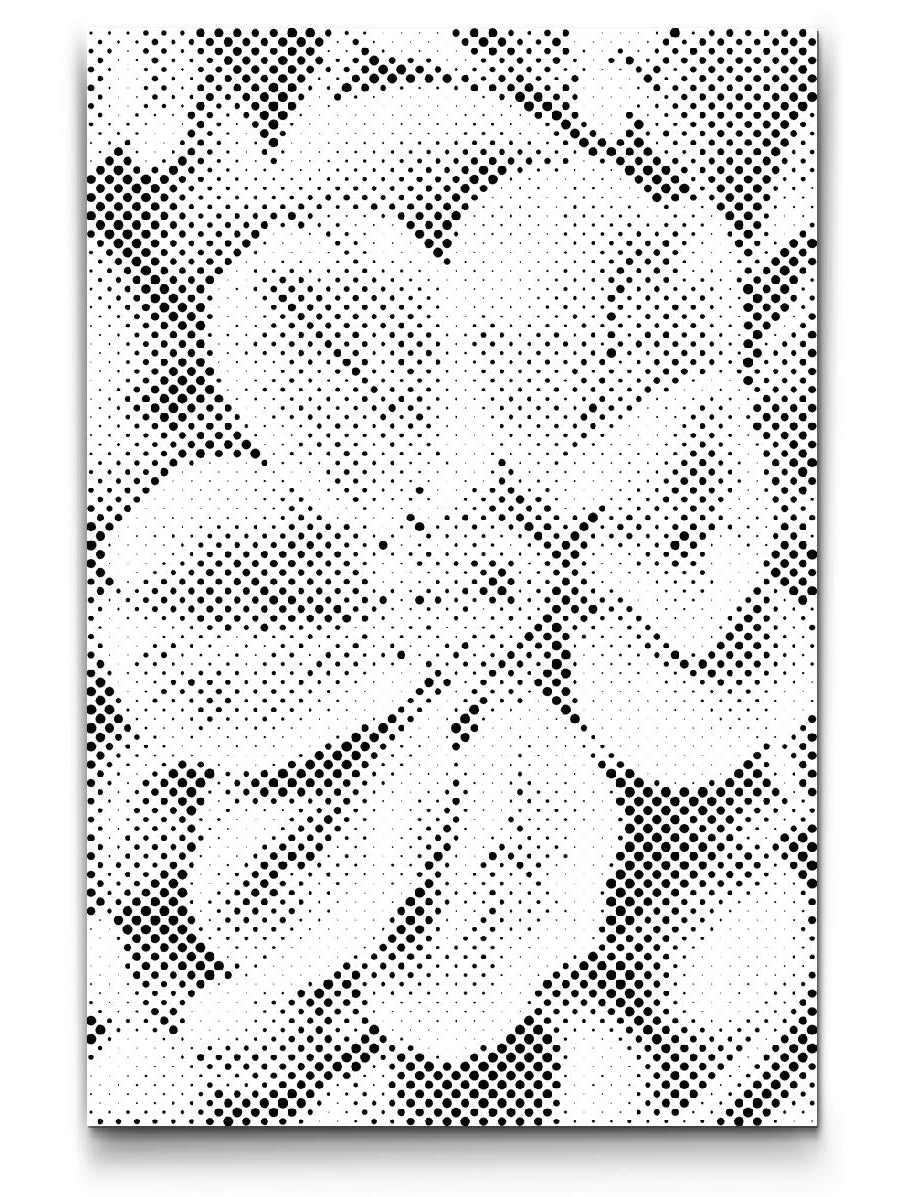 Dot Painting Apfelblüte – Punktmalerei Blumenmotiv mit zarten rosa Blüten