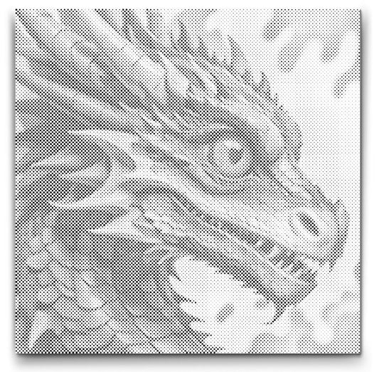 dot painting drache fantasy motiv