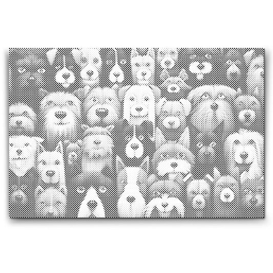 punktmalerei hundemotiv diy set