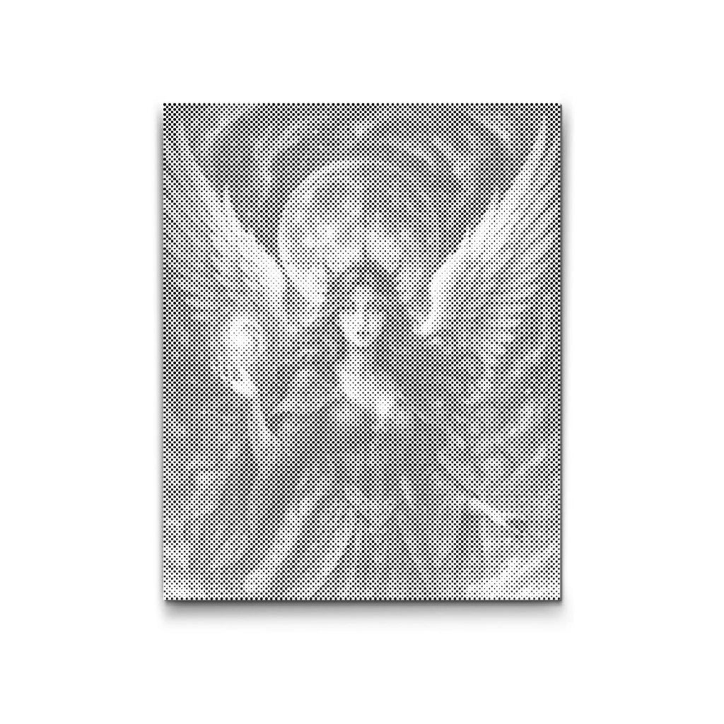 Dot Painting Engel mit großen Flügeln und Heiligenschein – Lichtmotiv