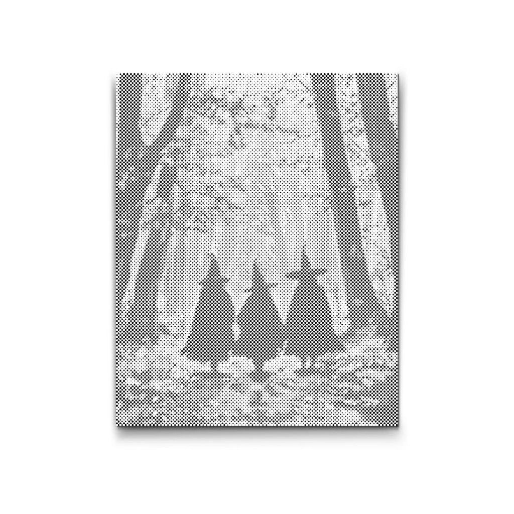 Dot Painting: drei Hexen im Wald – Halloween Motiv