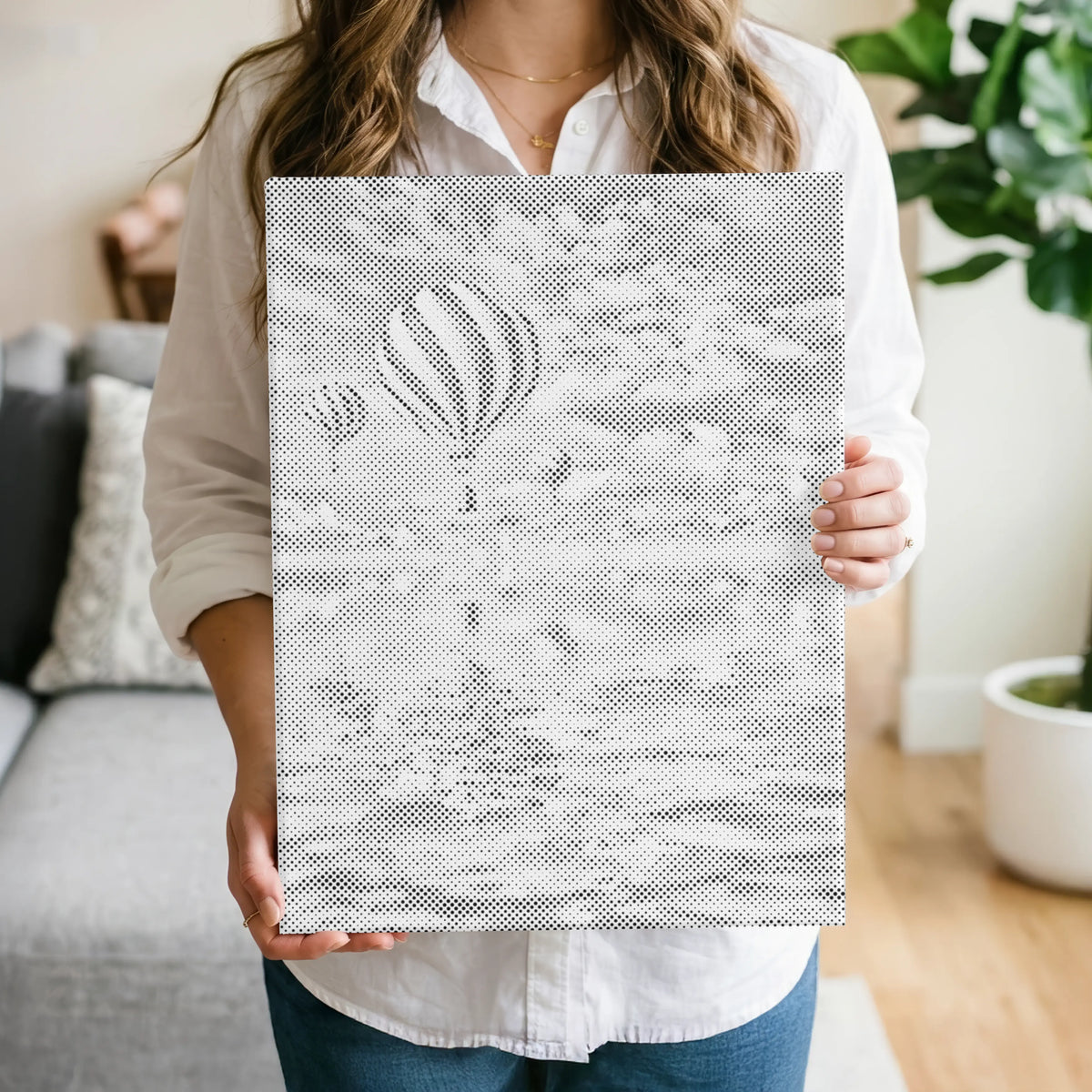 Balloons over the Sea | Dot Painting