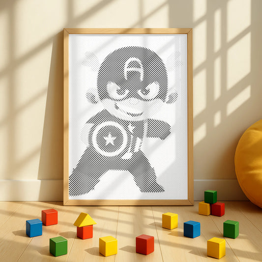 Captain America Hero | Dot Painting Kit