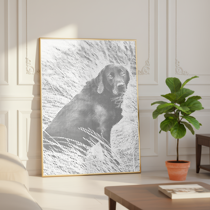 Custom photo dot painting kit