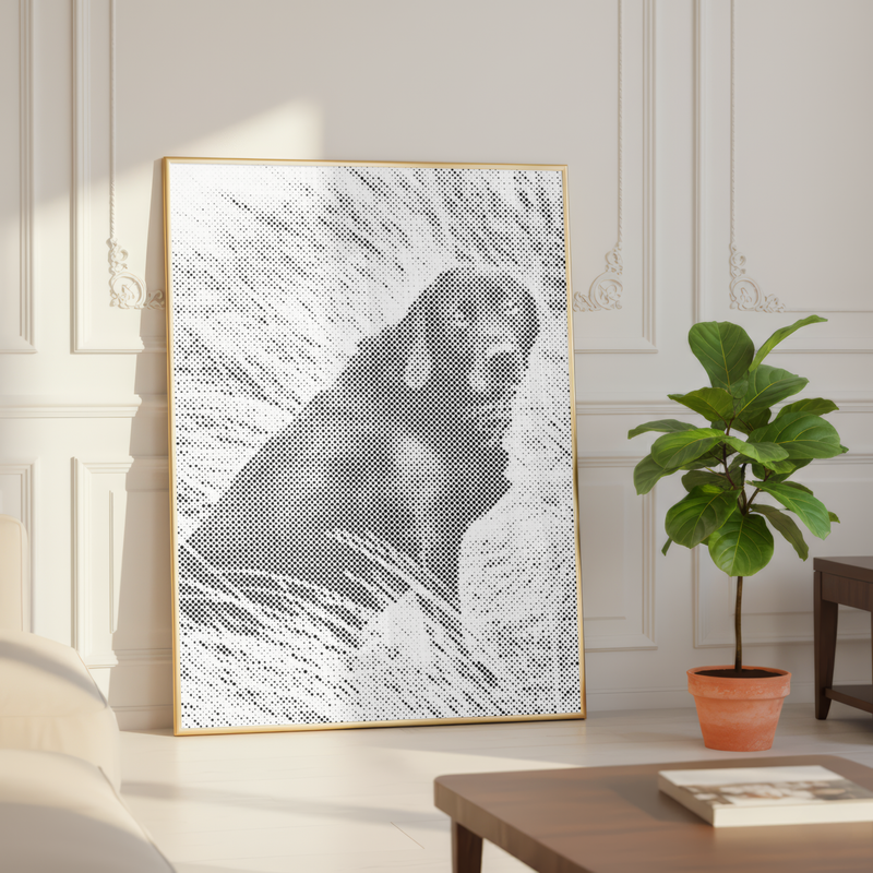 Custom photo dot painting kit