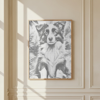Custom photo dot painting example