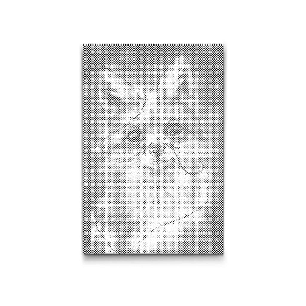 Magic Fox | Dot Painting Kit som færdigt mal med prikker motiv