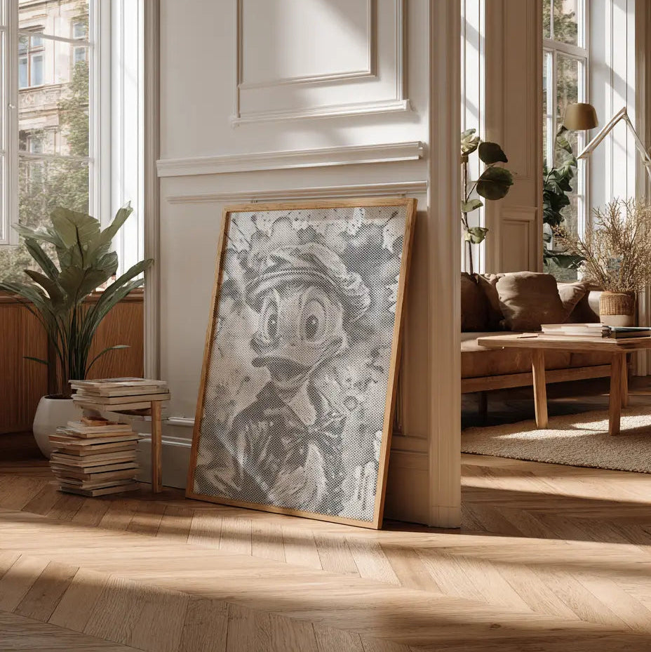 Donald Duck | Dot Painting Kit som færdigt mal med prikker motiv