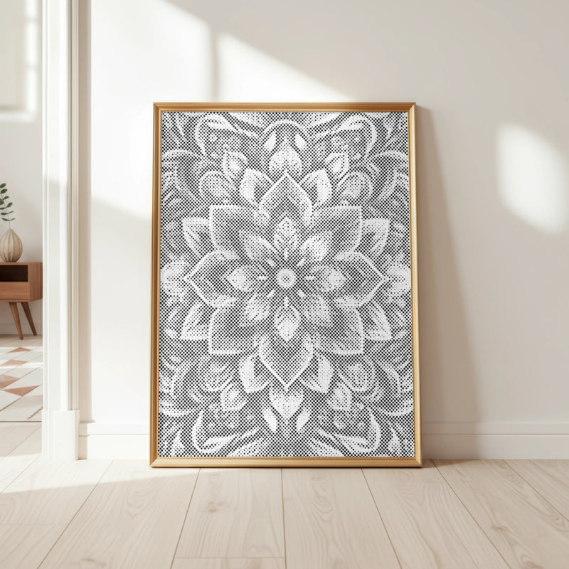Floral Mandala dot painting kit