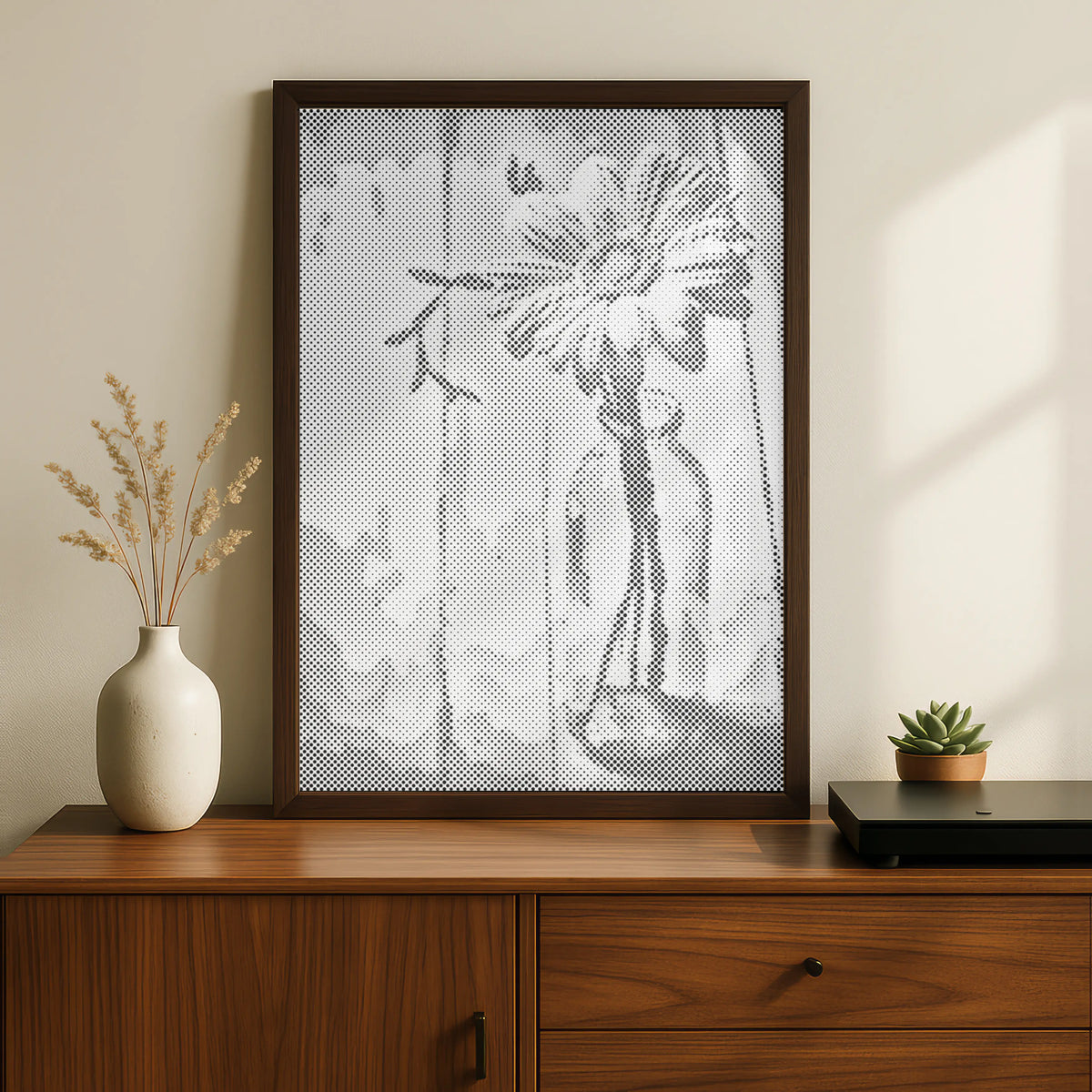 Flower in a Glass | Dot Painting Kit finished dot painting artwork