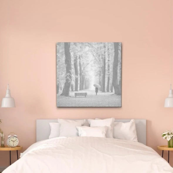 Autumn Forest | Dot Painting Kit finished dot painting artwork