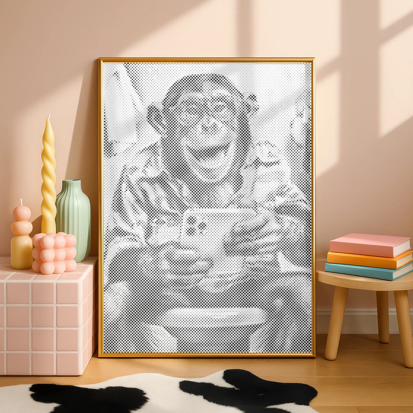 Laughing Monkey with Selfie | Dot Painting Kit gift