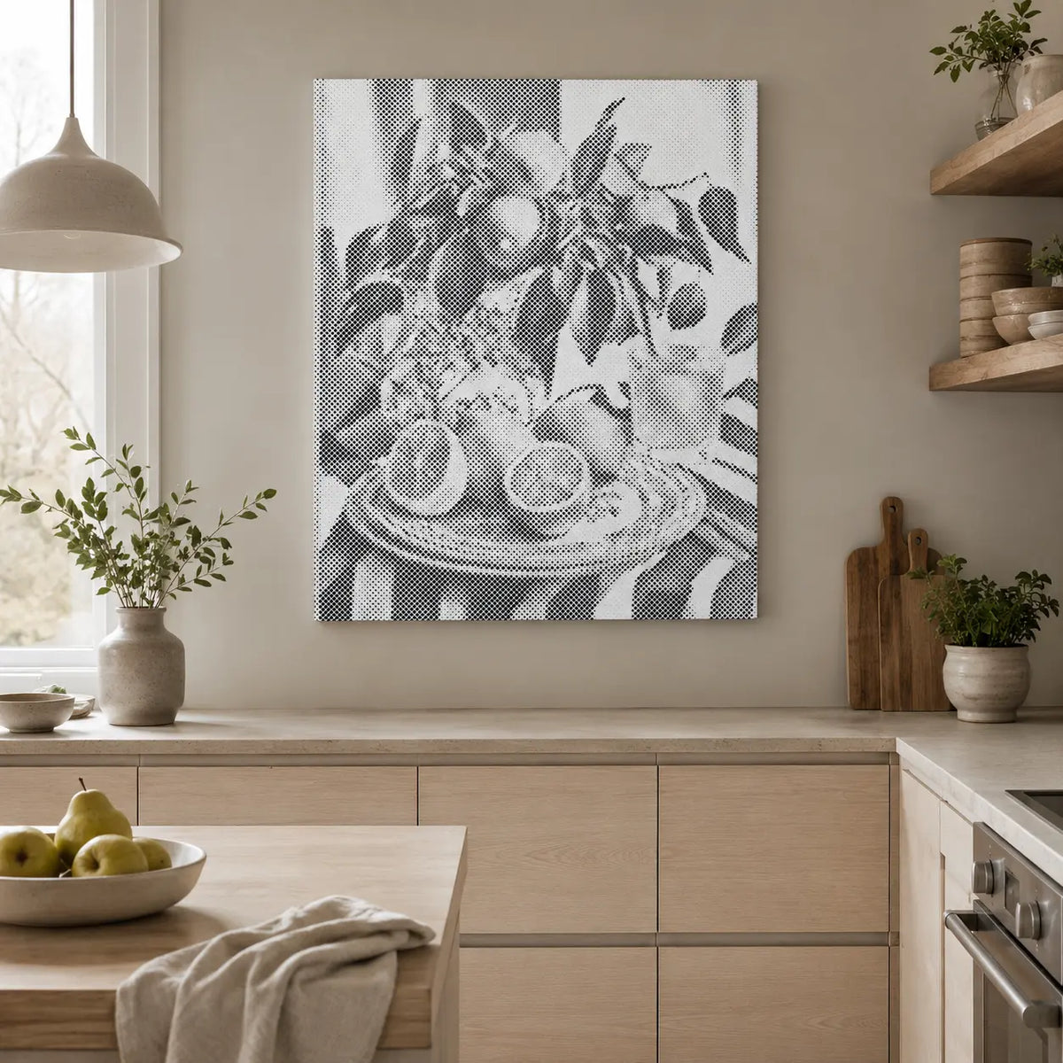 Lemon Still Life | Dot Painting Kit finished dot painting artwork