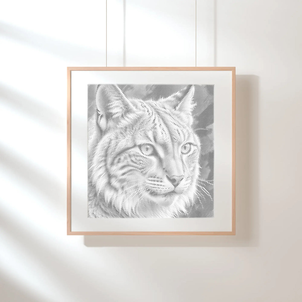 Lynx | Dot Painting Kit som færdigt mal med prikker motiv