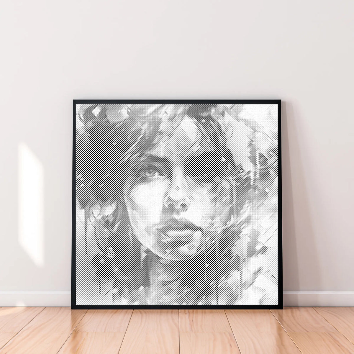 Modern Woman Portrait | Dot Painting Kit som færdigt mal med prikker motiv