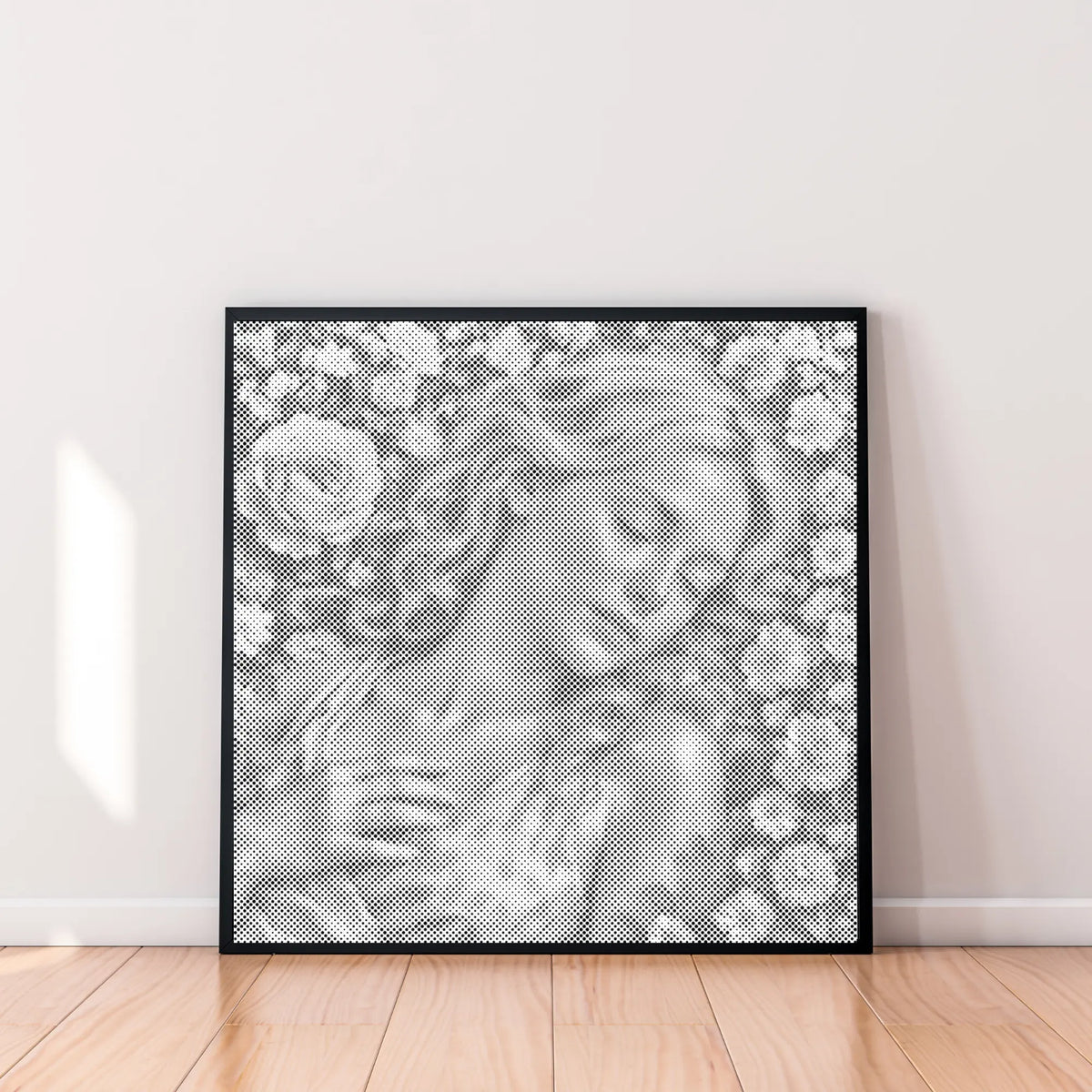 Sleeping Beauty in a Sea of Roses | Dot Painting Kit som færdigt mal med prikker motiv