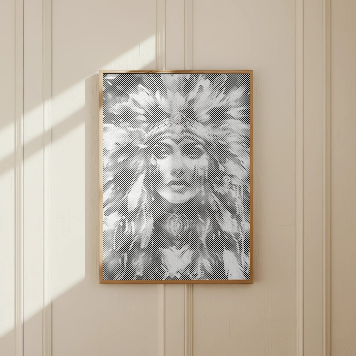 Woman with Feather Crown | Dot Painting Kit