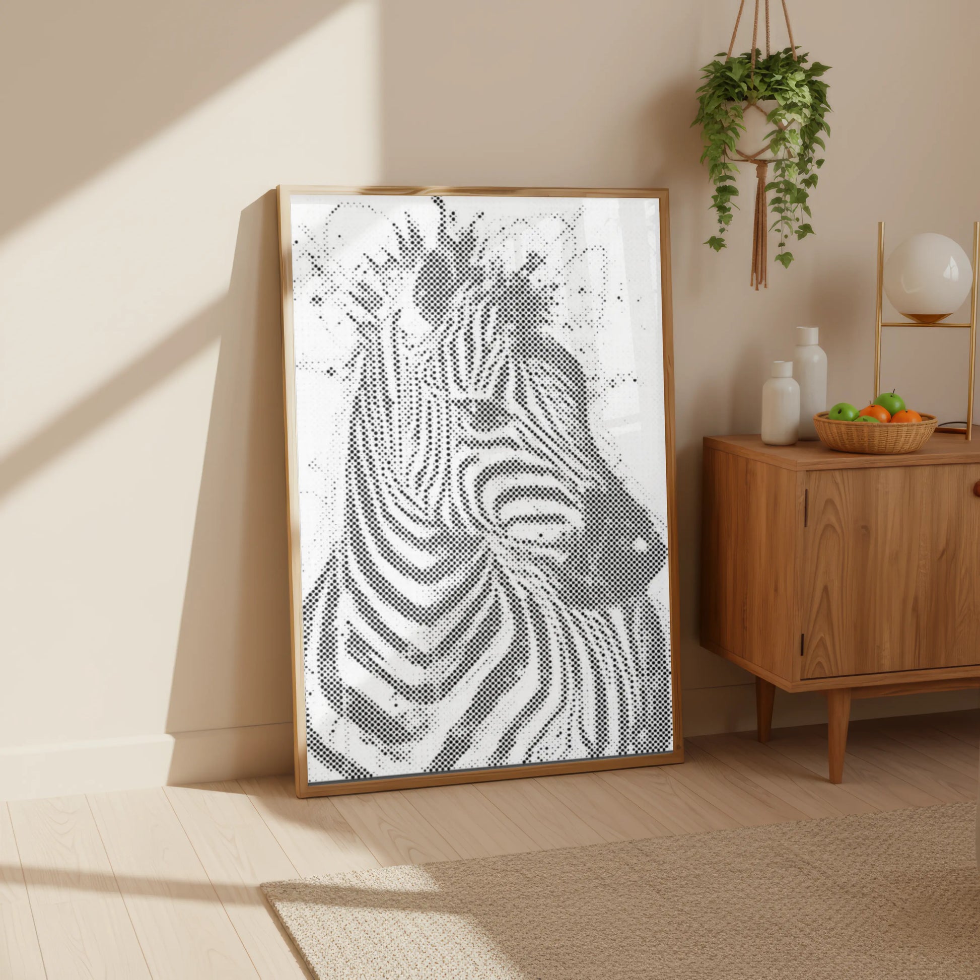 Zebra Wall Art Modern Dot Painting Kit diy gift
