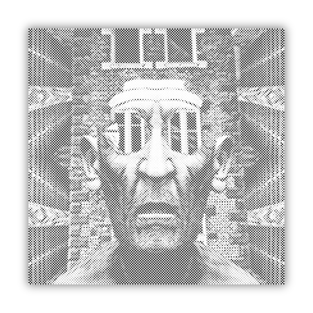 Porträt eines furcht einflößenden Mannes mit intensivem Blick – ausdrucksstarke Wandkunst in kraftvollem Stil