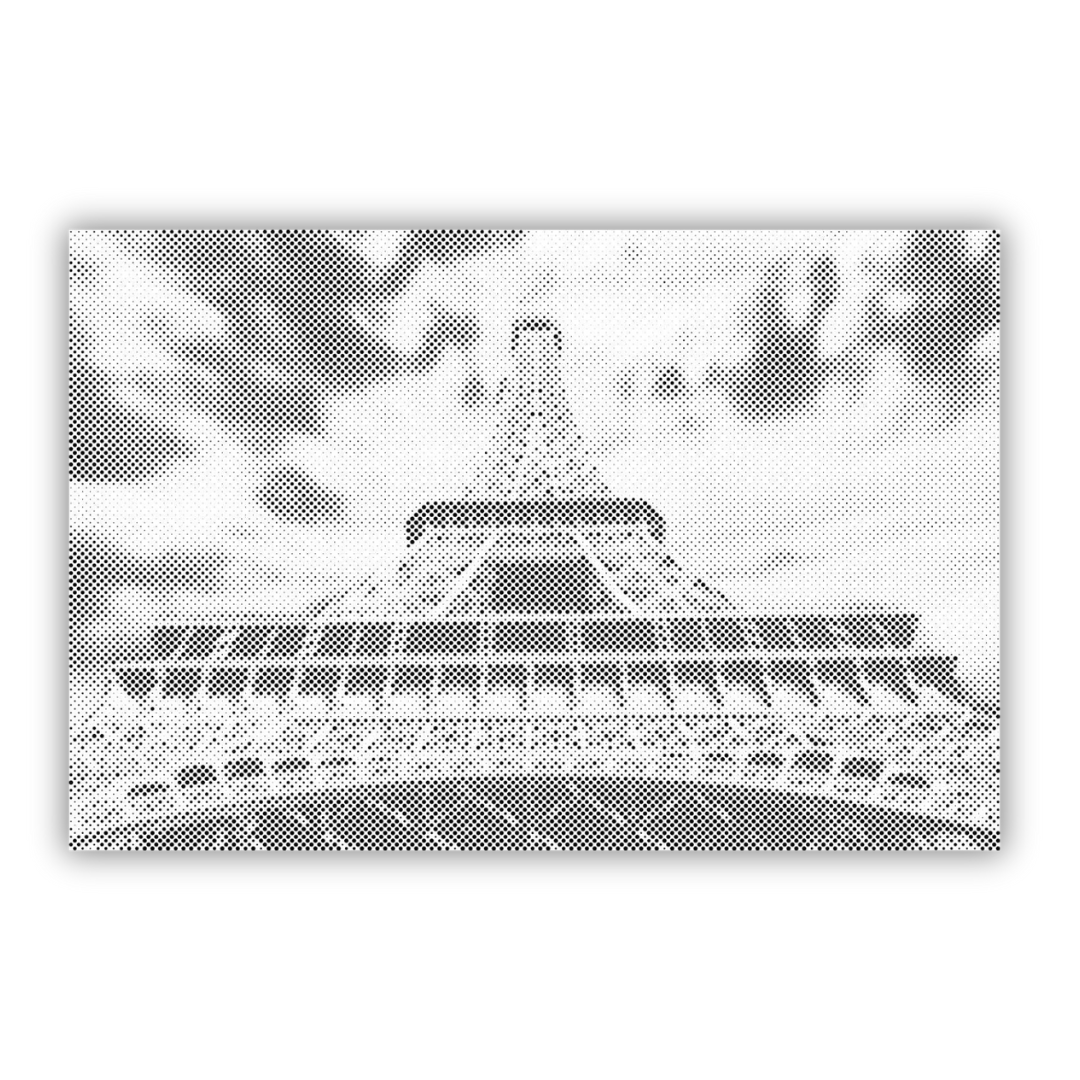 Eiffel Tower | Dot Painting Kit som færdigt mal med prikker motiv
