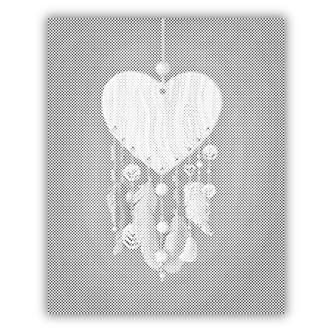 Heart Shaped Dreamcatcher | Dot Painting Kit finished dot painting artwork
