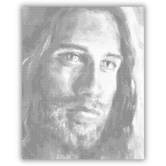 Jesus Christus Dot Painting – Spirituelles Kunstwerk Punkt für Punkt mit Markern