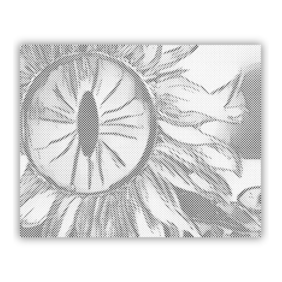 Sunflower Eye | Dot Painting Kit finished dot painting artwork