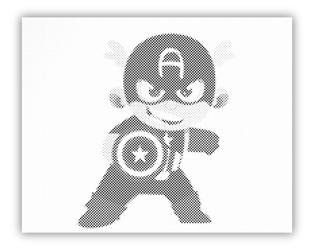 Dot Painting Captain America | Superhelden Punktmalerei Motiv der Avengers