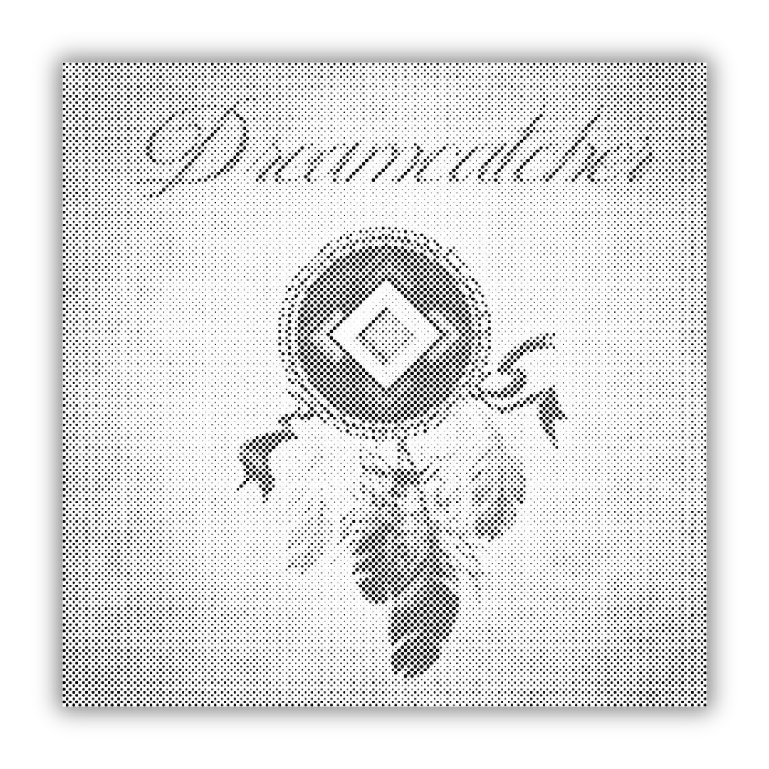 Dreamcatcher with Feathers | Dot Painting Kit finished dot painting artwork