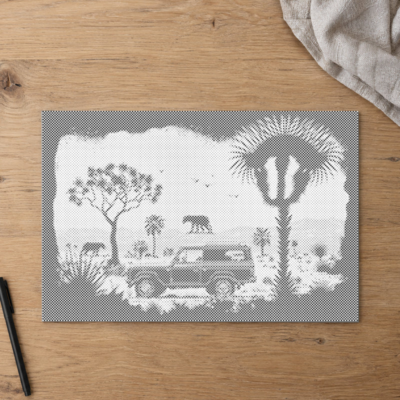 Adventure in the Wilderness | Dot Painting Kit finished dot painting artwork