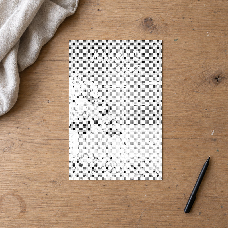 Amalfi Coast | Dot Painting Kit finished dot painting artwork