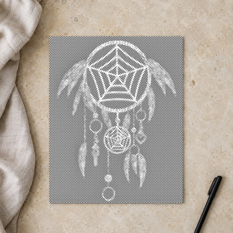 Dreamcatcher | Dot Painting Kit finished dot painting artwork