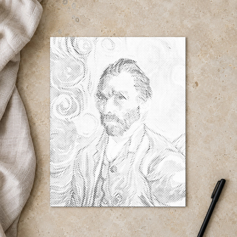 Vincent van Gogh Self Portrait | Dot Painting Kit finished dot painting artwork